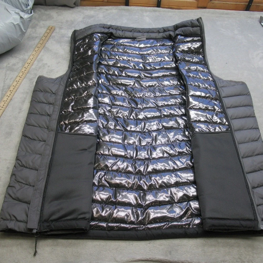 Columbia Vest Mens 3XT Gray Lightweight Insulated Omni Heat Puffer Slope Edge II